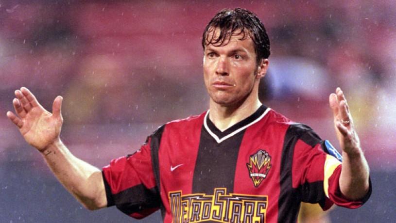 A former Inter Milan player in the 1990's. Lother Matthaus playing football for MetroStars in 2000 at the shockingly old age of 40. 