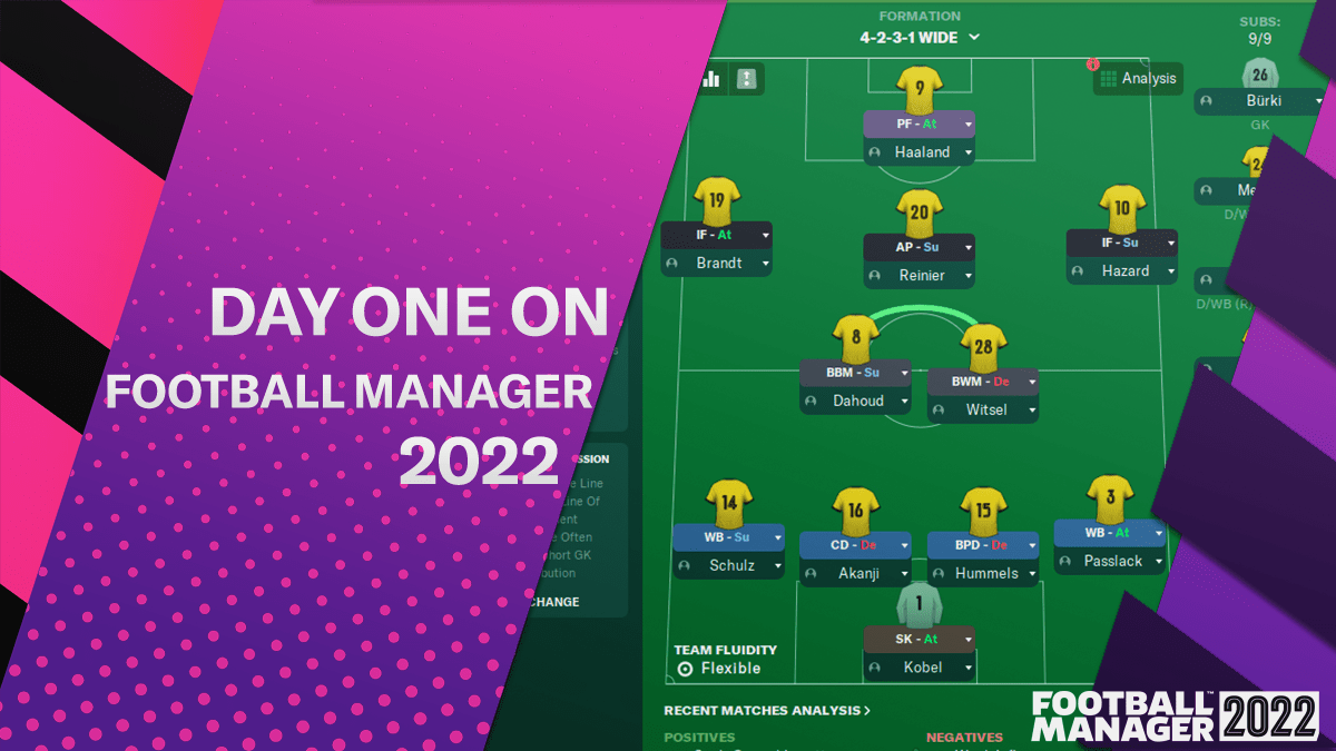 Your New Save: Day One on Football Manager 2022 - Dictate The Game